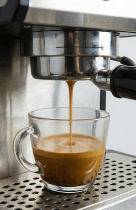 Excellent extraction showing even flow and rich crema